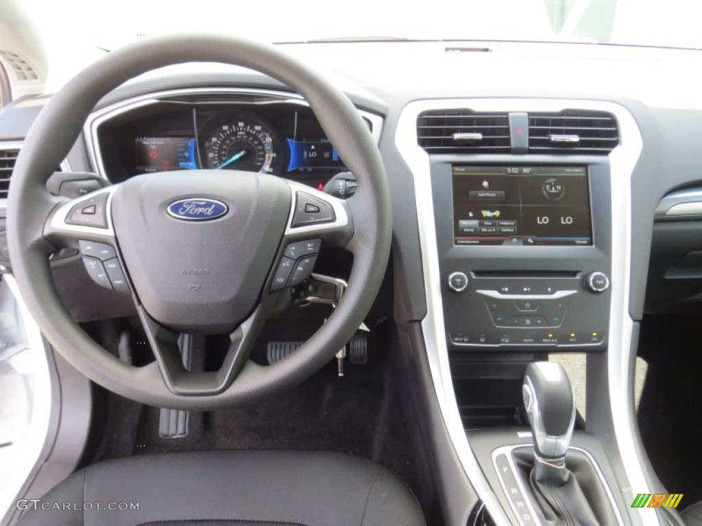 2013 Ford Fusion SE 1.6 EcoBoost Charcoal Black Dashboard Photo #73093527