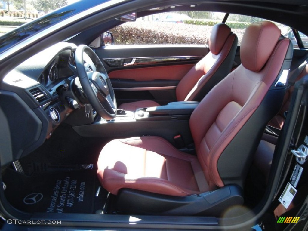 Red/Black Interior 2012 Mercedes-Benz E 350 Coupe Photo #73093548