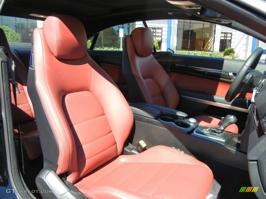 Red/Black Interior 2012 Mercedes-Benz E 350 Coupe Photo #73093682