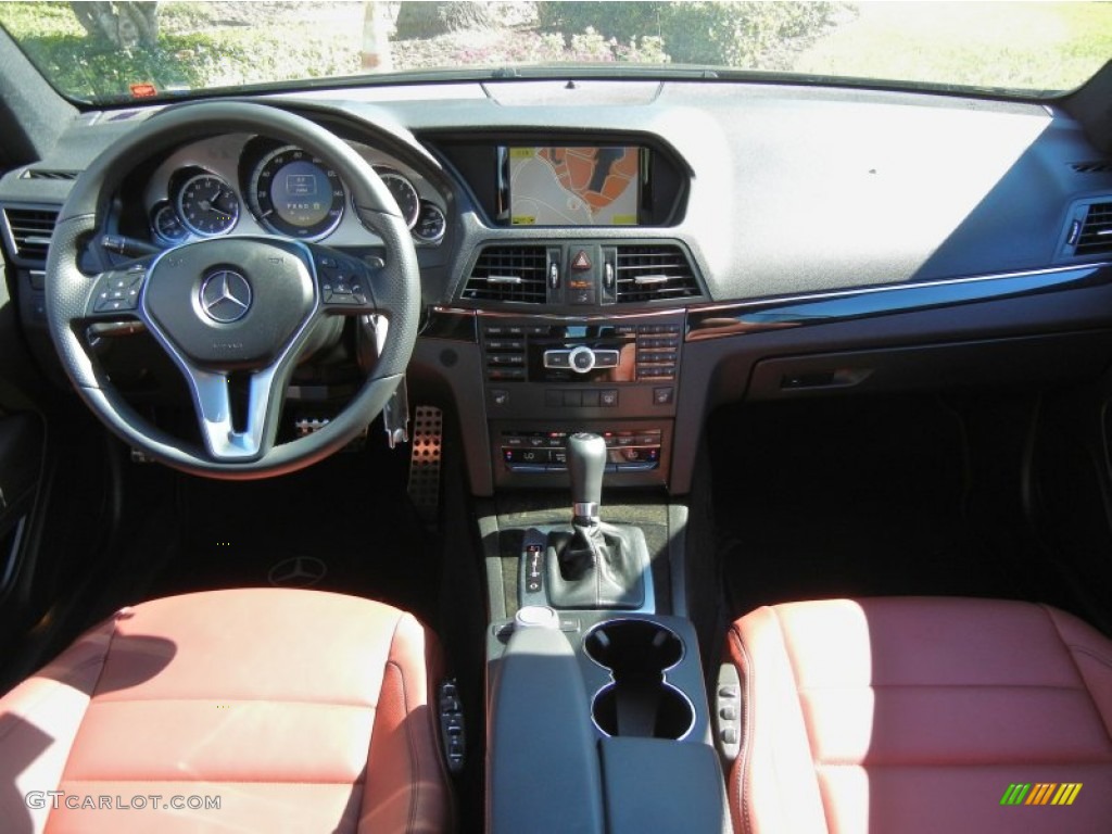 2012 Mercedes-Benz E 350 Coupe Red/Black Dashboard Photo #73093721