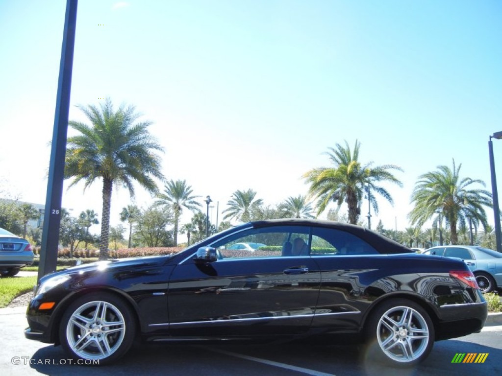 Black 2012 Mercedes-Benz E 350 Cabriolet Exterior Photo #73094046