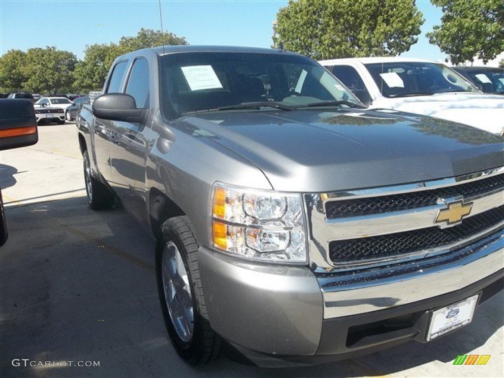 2007 Silverado 1500 LS Crew Cab - Graystone Metallic / Dark Titanium Gray photo #57