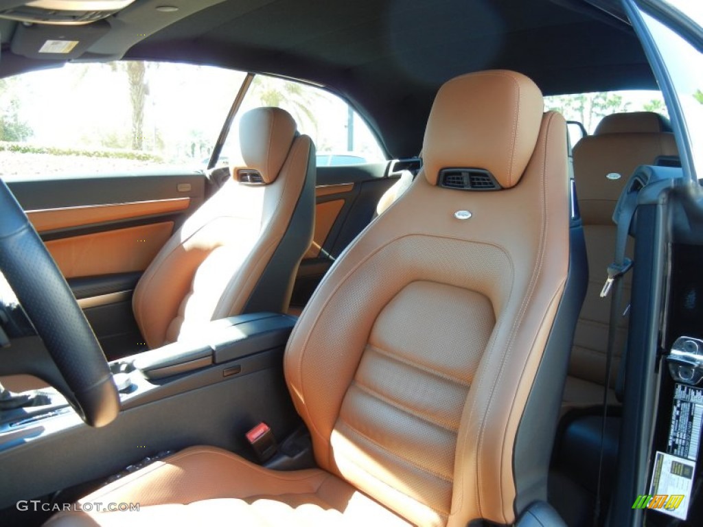 Natural Beige/Black Interior 2012 Mercedes-Benz E 350 Cabriolet Photo #73094328