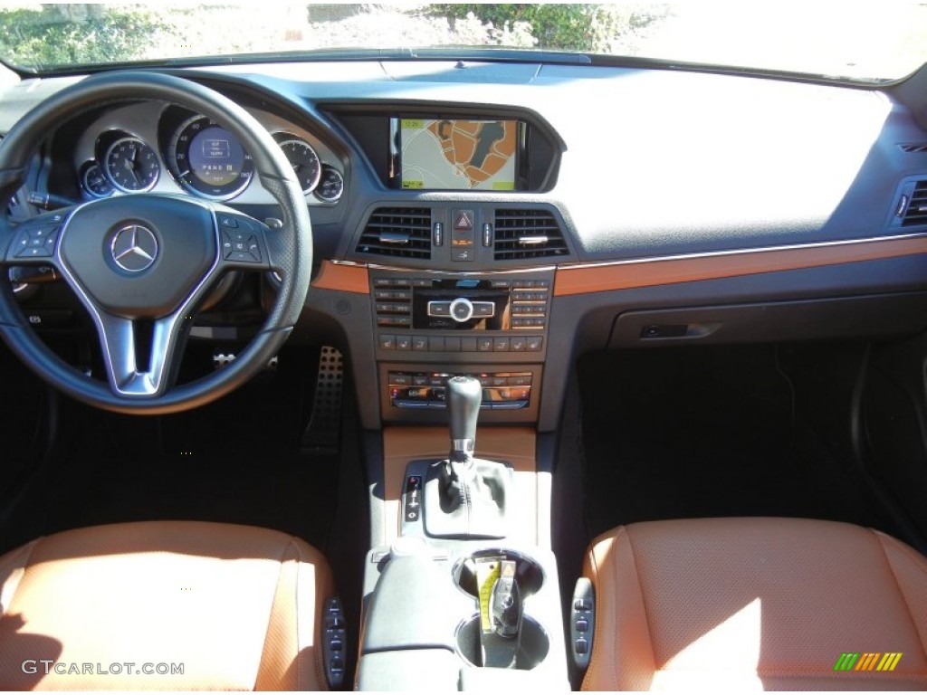 2012 Mercedes-Benz E 350 Cabriolet Natural Beige/Black Dashboard Photo #73094436