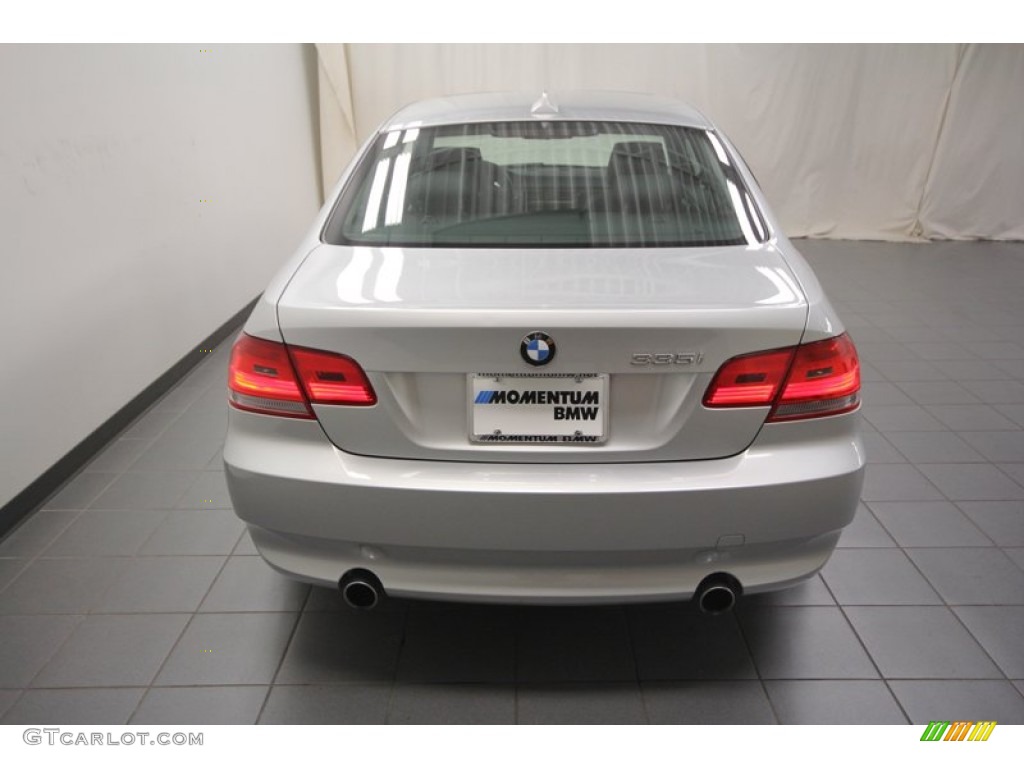 2010 3 Series 335i Coupe - Titanium Silver Metallic / Black photo #12