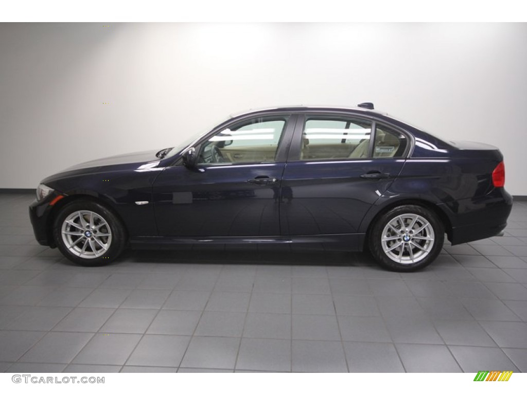 2010 3 Series 328i Sedan - Monaco Blue Metallic / Beige photo #2