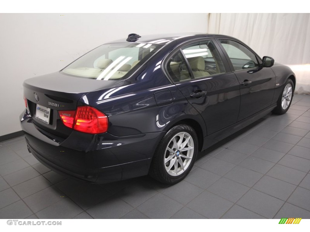 2010 3 Series 328i Sedan - Monaco Blue Metallic / Beige photo #11