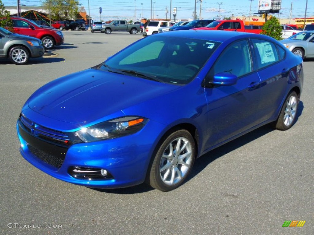 2013 Dart Rallye - Blue Streak Pearl Coat / Black/Light Diesel Gray photo #1