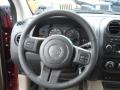 Dark Slate Gray/Light Pebble 2013 Jeep Compass Latitude 4x4 Steering Wheel