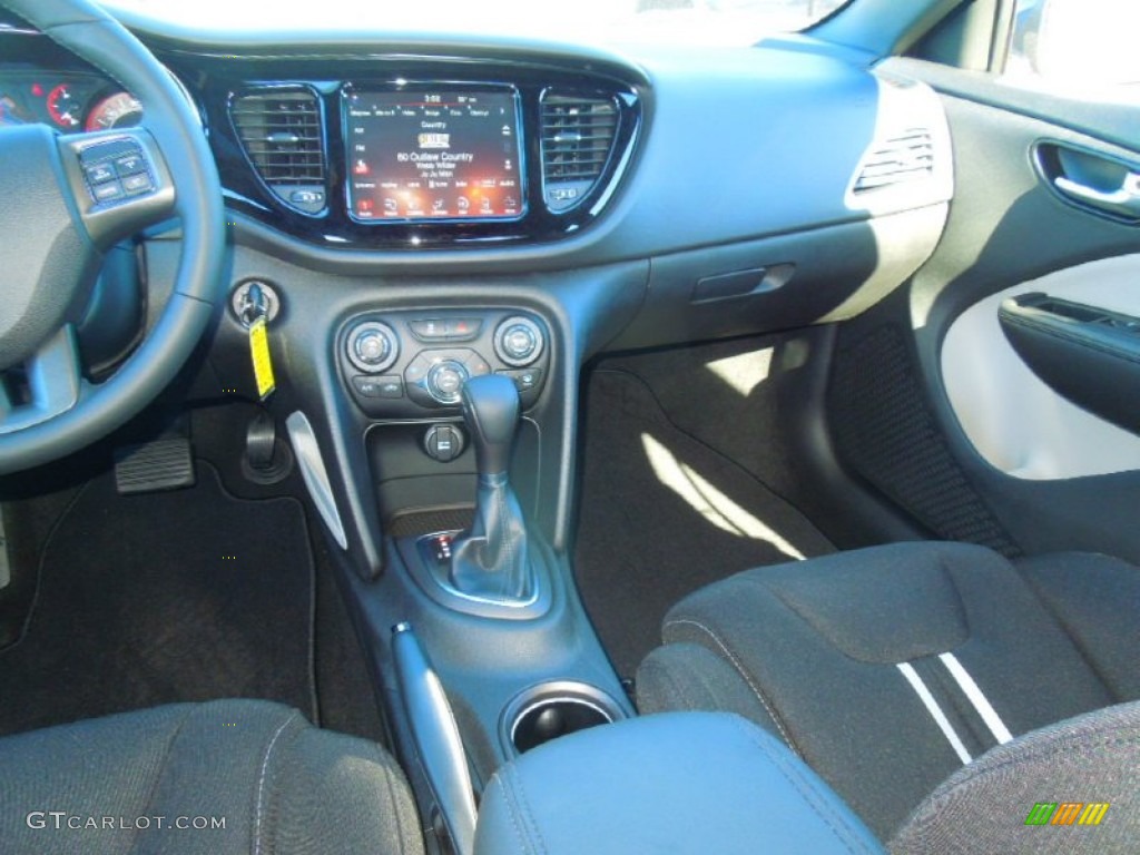 2013 Dart Rallye - Blue Streak Pearl Coat / Black/Light Diesel Gray photo #20