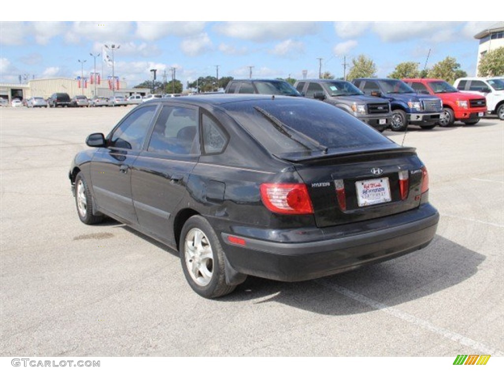 2005 Elantra GT Hatchback - Black Obsidian / Gray photo #4