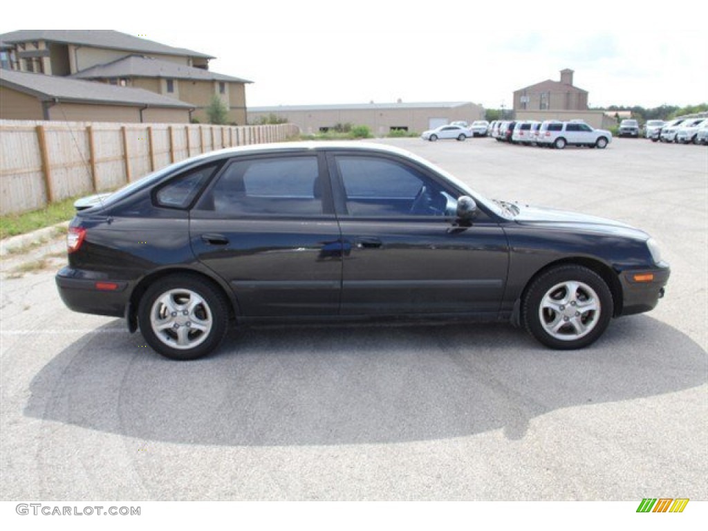 2005 Elantra GT Hatchback - Black Obsidian / Gray photo #7