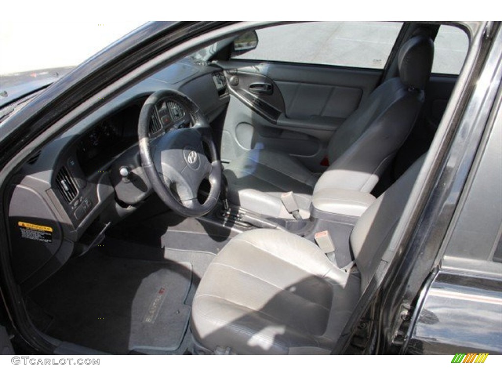 2005 Elantra GT Hatchback - Black Obsidian / Gray photo #11