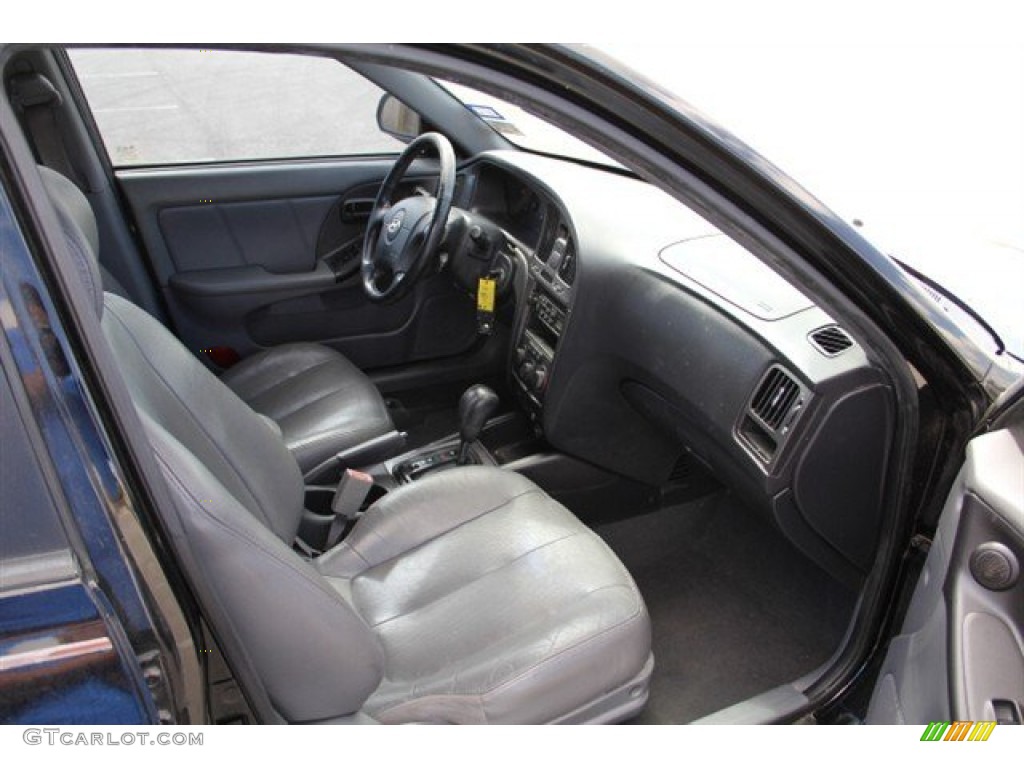 2005 Elantra GT Hatchback - Black Obsidian / Gray photo #14