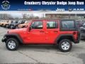 2013 Rock Lobster Red Jeep Wrangler Unlimited Sport 4x4  photo #1