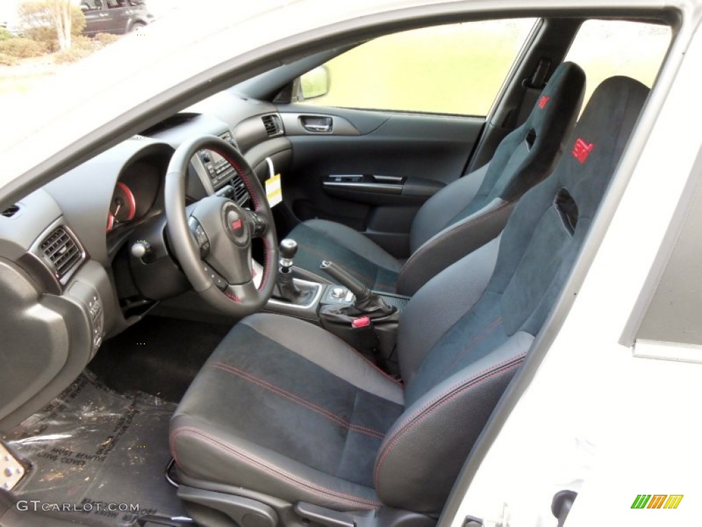 STi Black Alcantara/Carbon Black Interior 2013 Subaru Impreza WRX STi 4 Door Photo #73098636