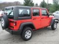 Rock Lobster Red 2013 Jeep Wrangler Unlimited Sport 4x4 Exterior
