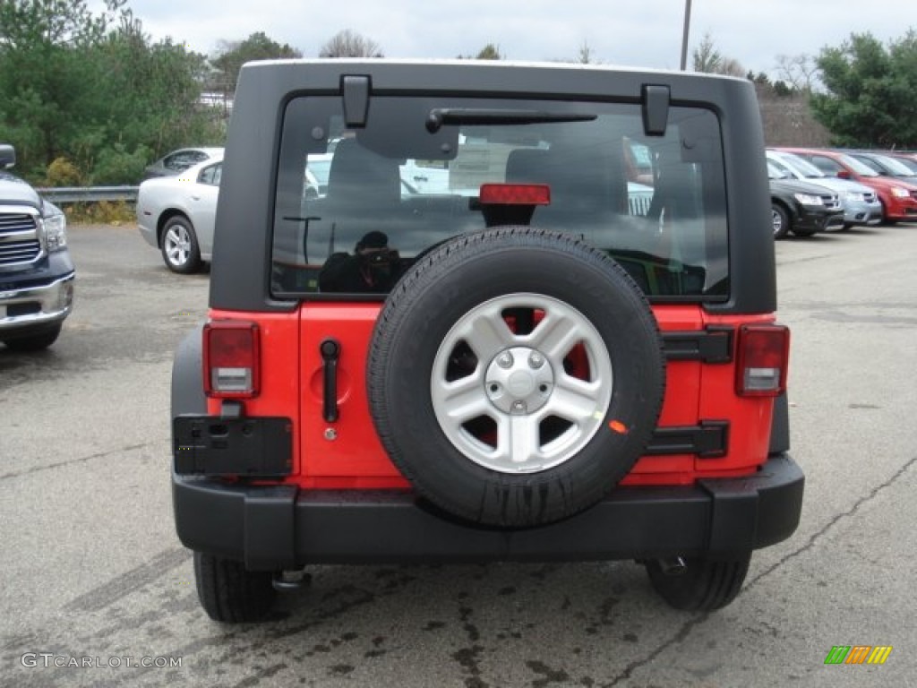 2013 Wrangler Unlimited Sport 4x4 - Rock Lobster Red / Black photo #7