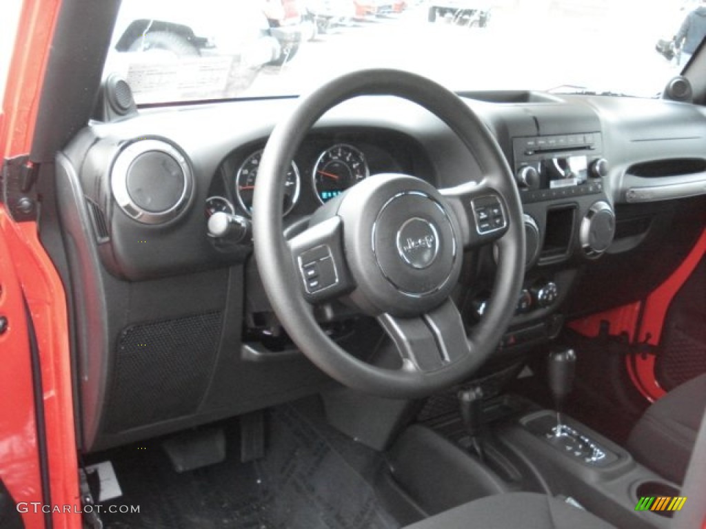 2013 Wrangler Unlimited Sport 4x4 - Rock Lobster Red / Black photo #10