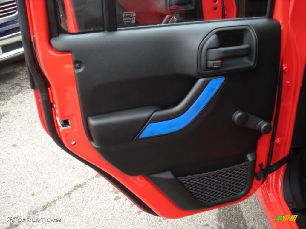 2013 Wrangler Unlimited Sport 4x4 - Rock Lobster Red / Black photo #14
