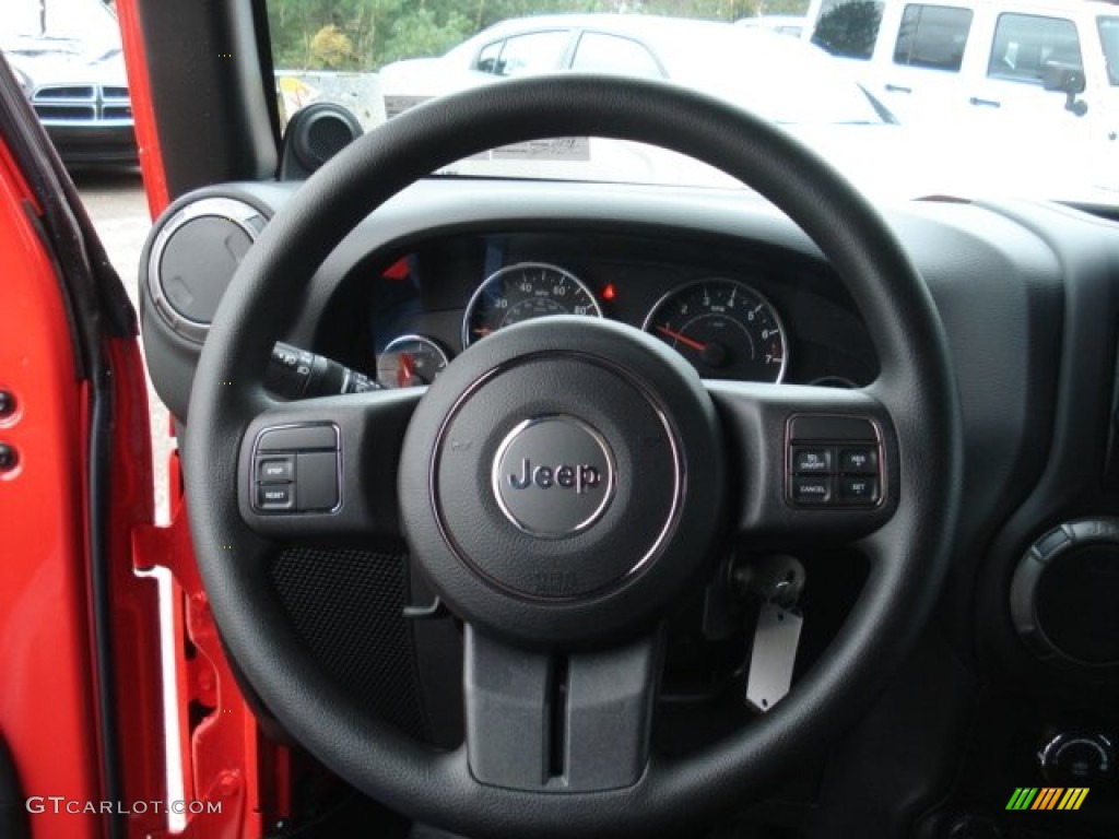 2013 Wrangler Unlimited Sport 4x4 - Rock Lobster Red / Black photo #19