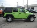 Gecko Green Pearl 2013 Jeep Wrangler Unlimited Sport 4x4 Exterior