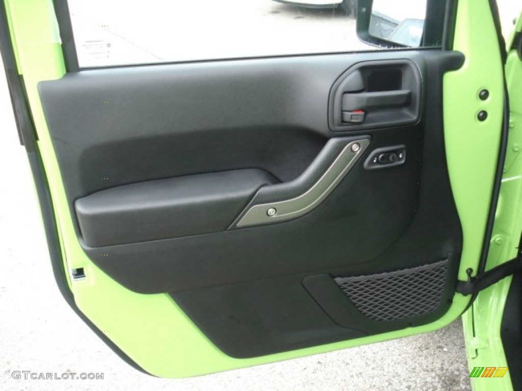 2013 Jeep Wrangler Unlimited Sport 4x4 Black Door Panel Photo #73099575