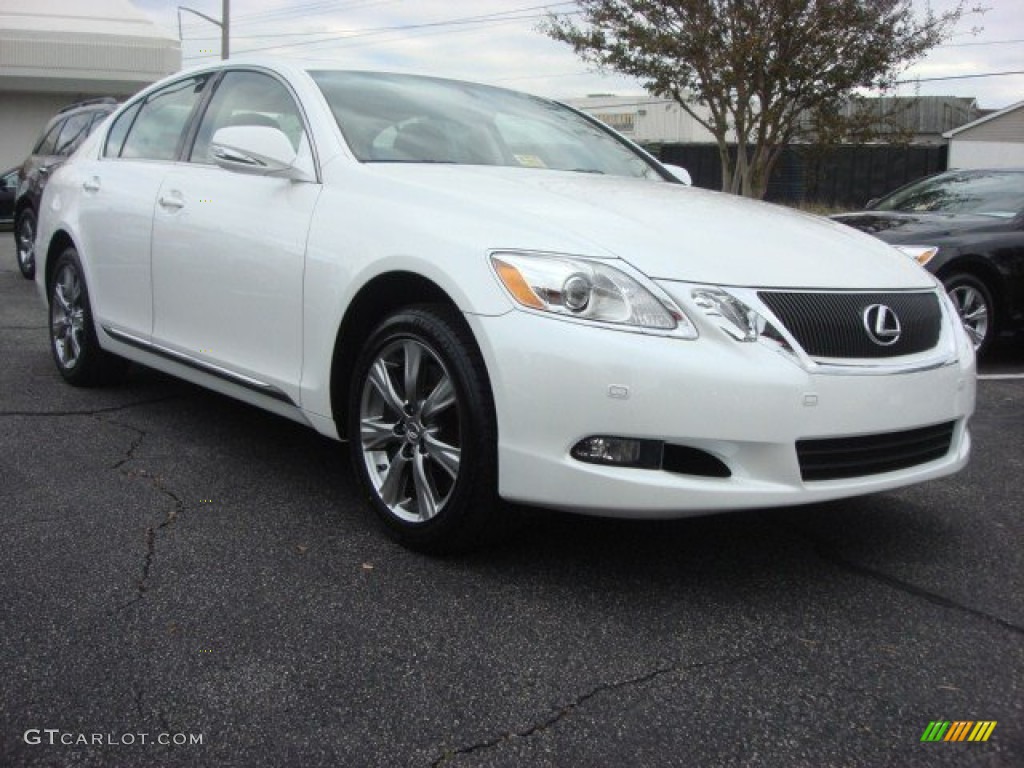 2010 GS 350 AWD - Starfire Pearl White / Parchment photo #1