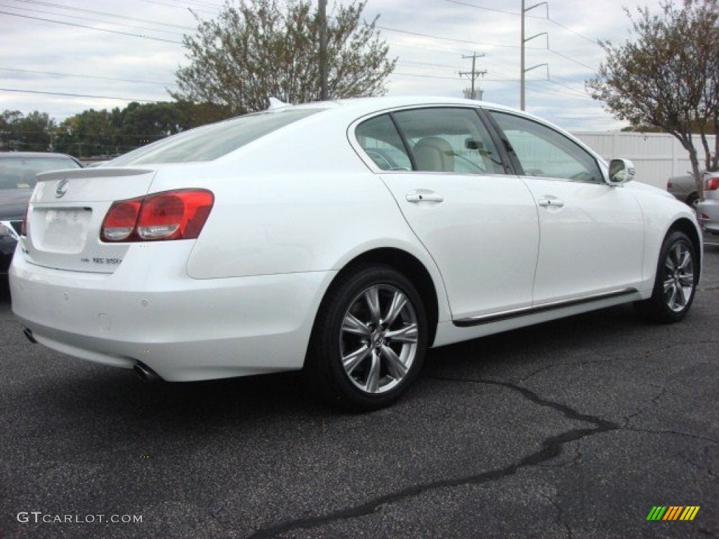 2010 GS 350 AWD - Starfire Pearl White / Parchment photo #3
