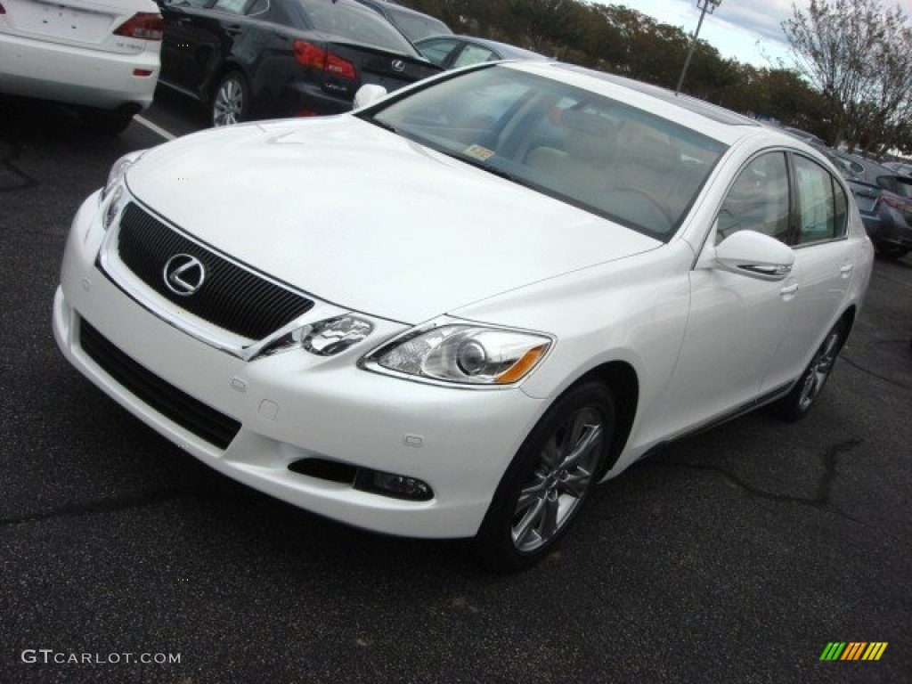 2010 GS 350 AWD - Starfire Pearl White / Parchment photo #9
