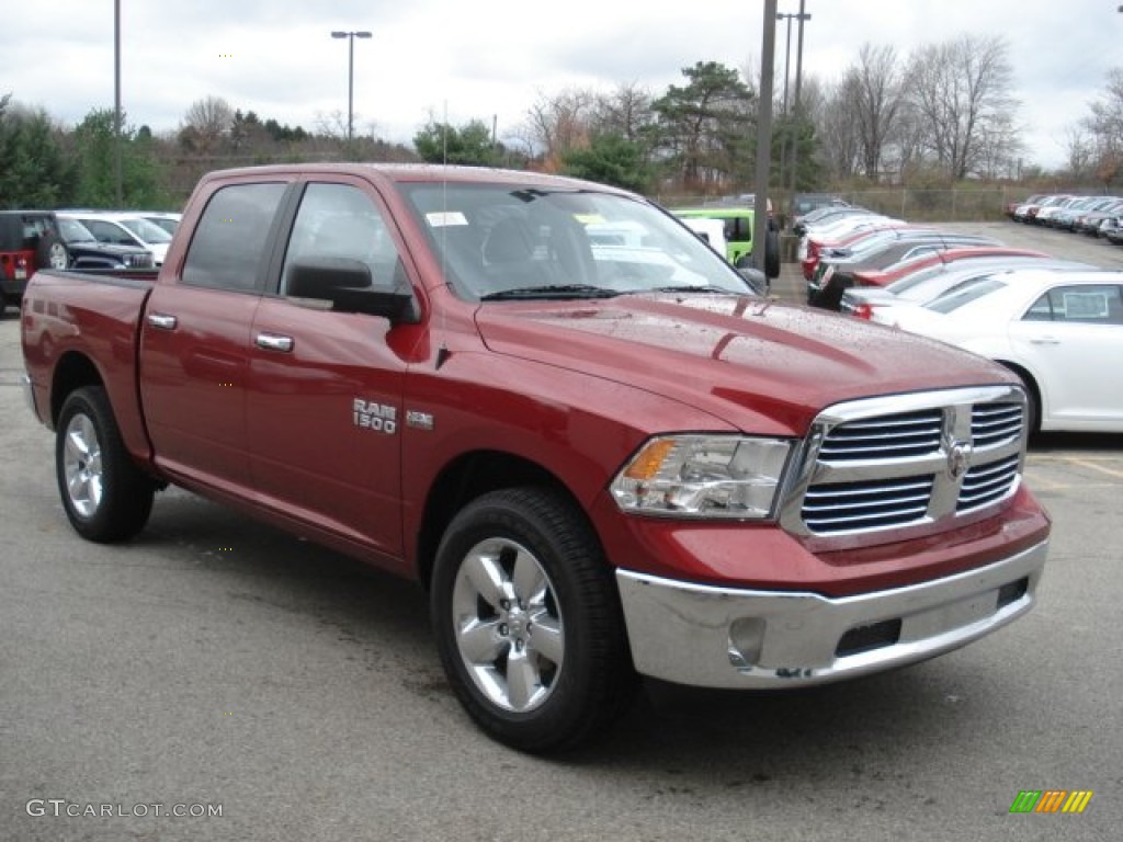 Deep Cherry Red Pearl 2013 Ram 1500 Big Horn Crew Cab 4x4 Exterior Photo #73100661