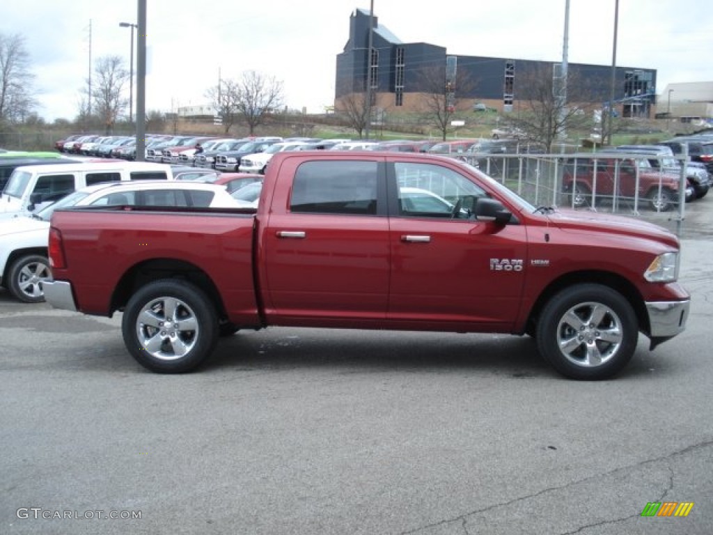 Deep Cherry Red Pearl 2013 Ram 1500 Big Horn Crew Cab 4x4 Exterior Photo #73100679