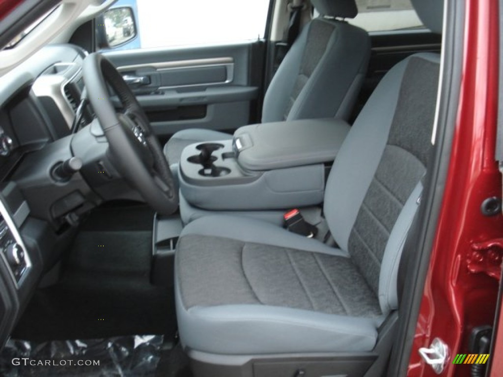 Black/Diesel Gray Interior 2013 Ram 1500 Big Horn Crew Cab 4x4 Photo #73100805