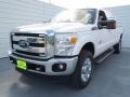 2012 White Platinum Metallic Tri-Coat Ford F350 Super Duty Lariat Crew Cab 4x4  photo #5