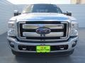 2012 White Platinum Metallic Tri-Coat Ford F350 Super Duty Lariat Crew Cab 4x4  photo #6