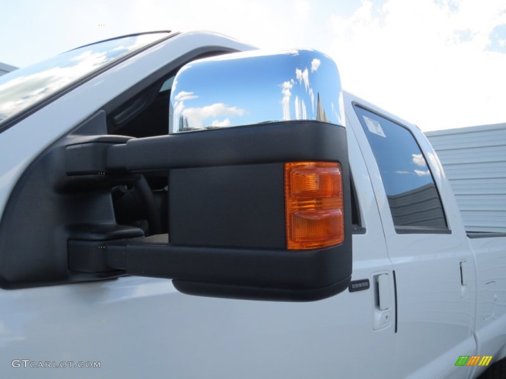 2012 F350 Super Duty Lariat Crew Cab 4x4 - White Platinum Metallic Tri-Coat / Black photo #13