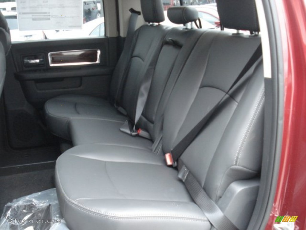 2012 Dodge Ram 3500 HD Laramie Crew Cab 4x4 Dually Rear Seat Photo #73102914