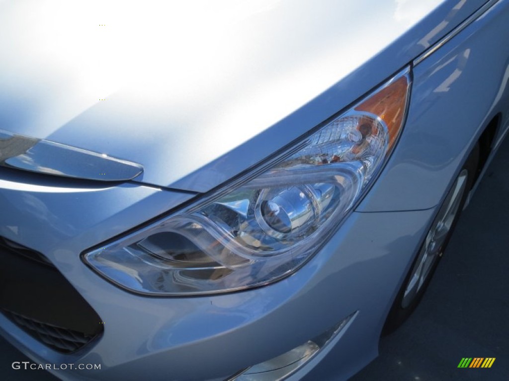 2012 Sonata Hybrid - Blue Sky Metallic / Gray photo #8