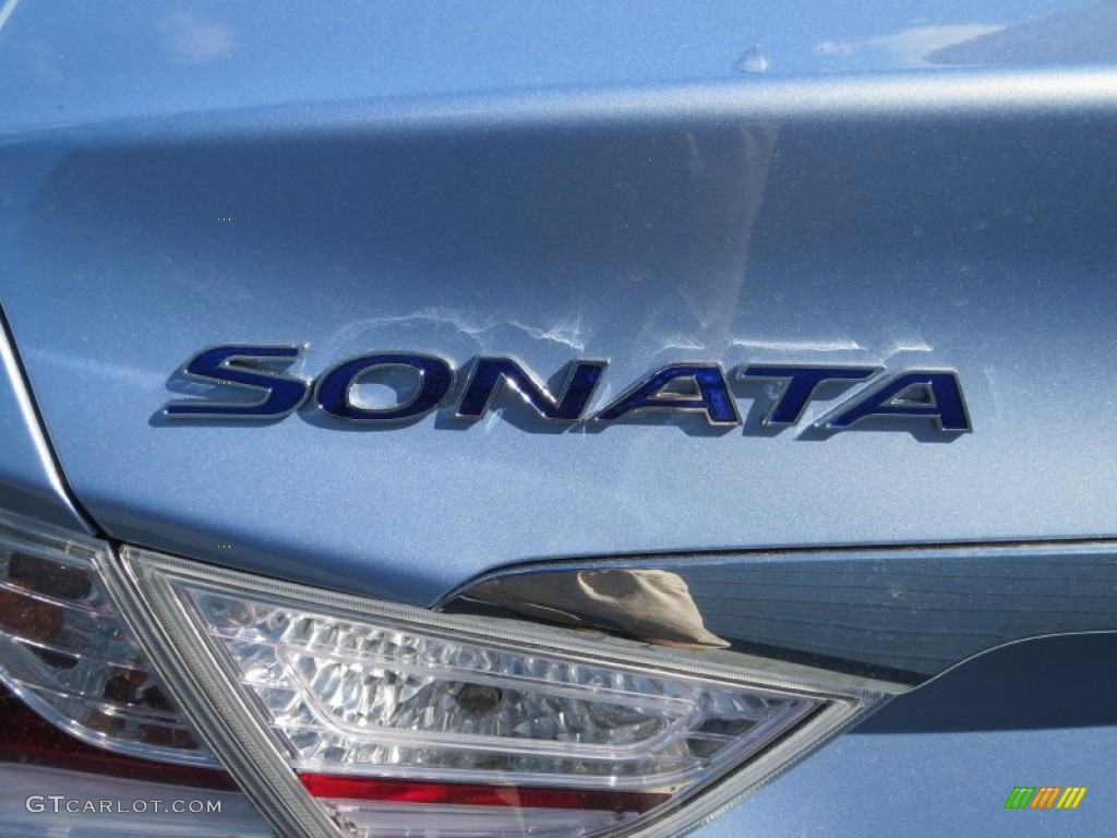 2012 Sonata Hybrid - Blue Sky Metallic / Gray photo #11