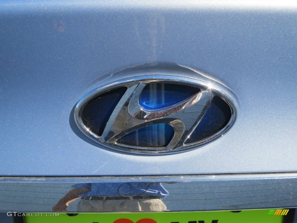 2012 Sonata Hybrid - Blue Sky Metallic / Gray photo #12
