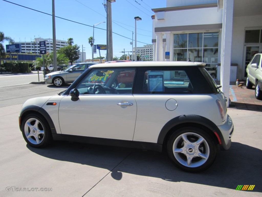 2004 Cooper Hardtop - Pepper White / Panther Black photo #2