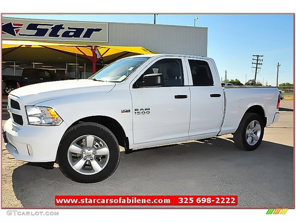 2013 1500 Express Quad Cab - Bright White / Black/Diesel Gray photo #1