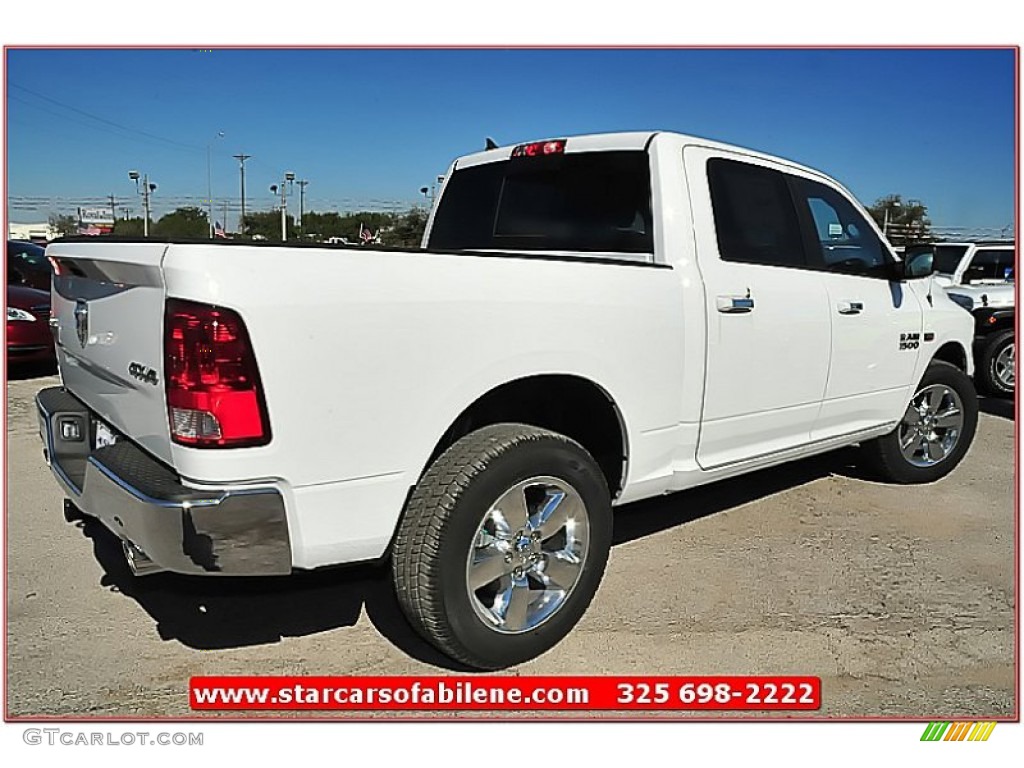 2013 1500 Big Horn Crew Cab 4x4 - Bright White / Canyon Brown/Light Frost Beige photo #9