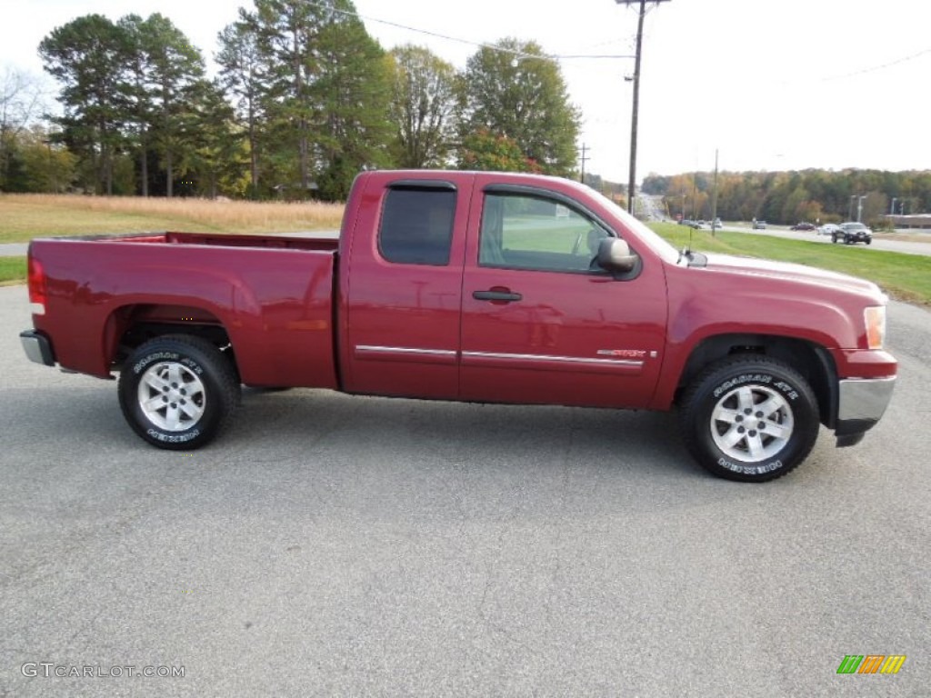 Sport Dark Red Metallic 2007 GMC Sierra 1500 SLE Extended Cab Exterior Photo #73107108