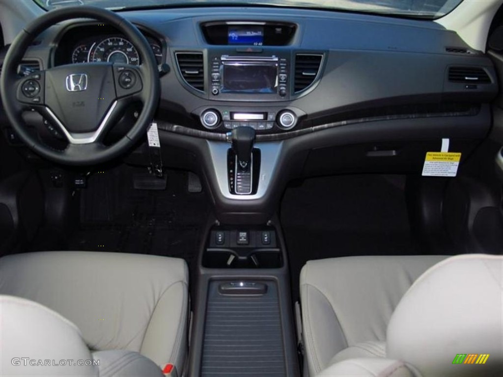 2013 Honda CR-V EX-L AWD Beige Dashboard Photo #73107225
