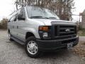 2008 Silver Metallic Ford E Series Van E350 Super Duty XLT Passenger  photo #2