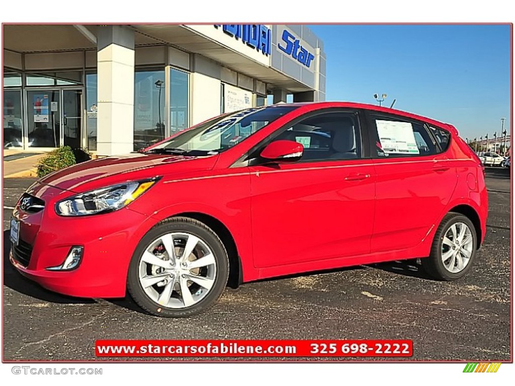 Boston Red Hyundai Accent