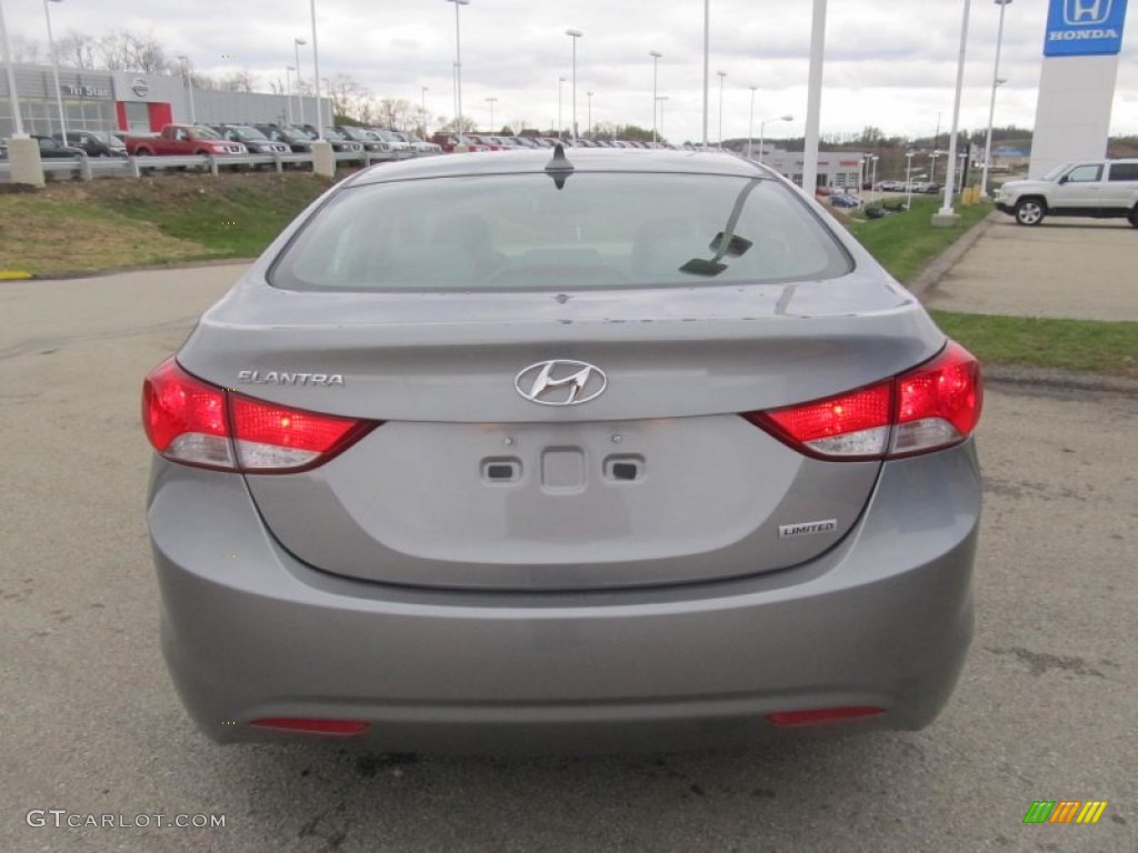 2012 Elantra Limited - Harbor Gray Metallic / Gray photo #3