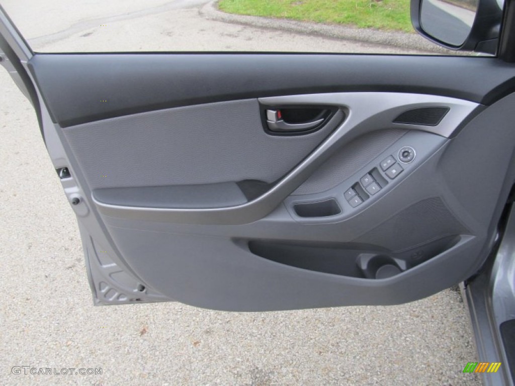 2012 Elantra Limited - Harbor Gray Metallic / Gray photo #6