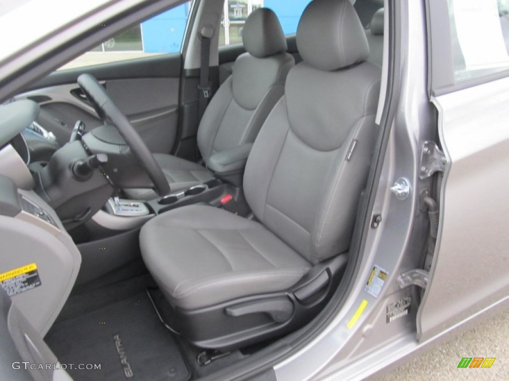 2012 Elantra Limited - Harbor Gray Metallic / Gray photo #7